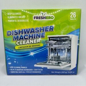 FreshEro Dishwasher Cleaner Tablets 26 Ct Deep Cleaning Deodorizer New Sealed